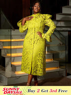 Two Pieces Set Long Flare Sleeves Coat with Spaghetti Strap
