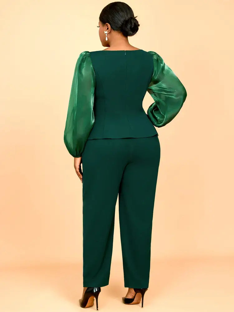 Two Pieces Sets Simple Elegant Causal Suits Long Sleeve