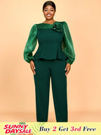 Two Pieces Sets Simple Elegant Causal Suits Long Sleeve