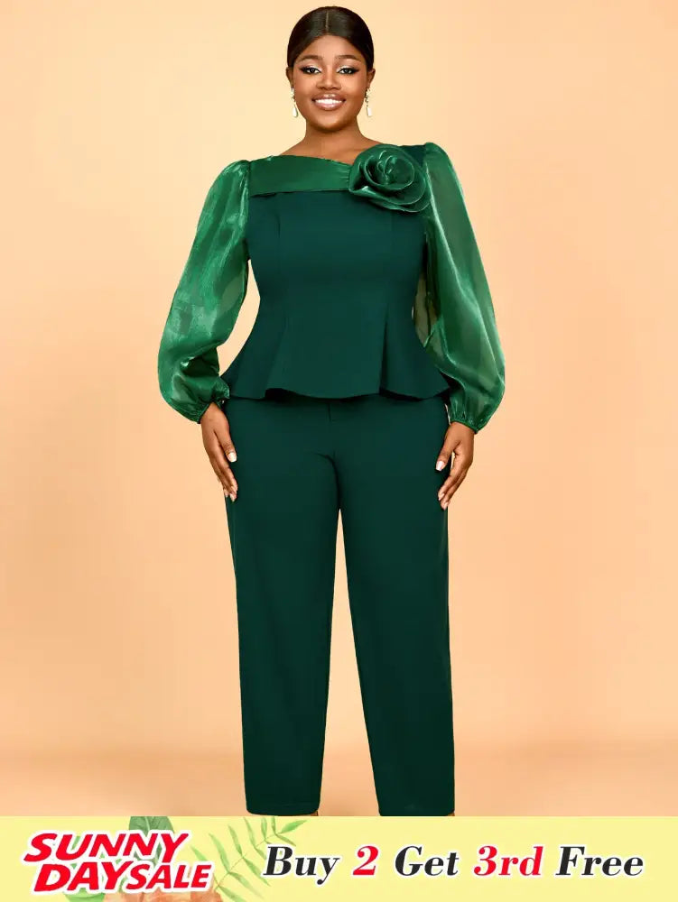 Two Pieces Sets Simple Elegant Causal Suits Long Sleeve
