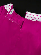 Vintage A Line Polka Dot Dress Contrast Color Design Easter Dresses