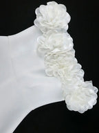 Wedding Guest Mini A Line Dresses Off Shoulder 3D floral