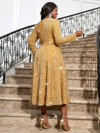 Women Glitter Vintage Prom Party Dress