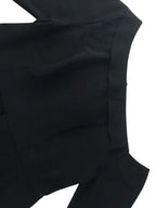 Women Skirts Sets Irregular Black Half Sleeve High Elastic Waist