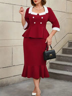 Women's Winter Office Wear Causal Business Dinner Outfit