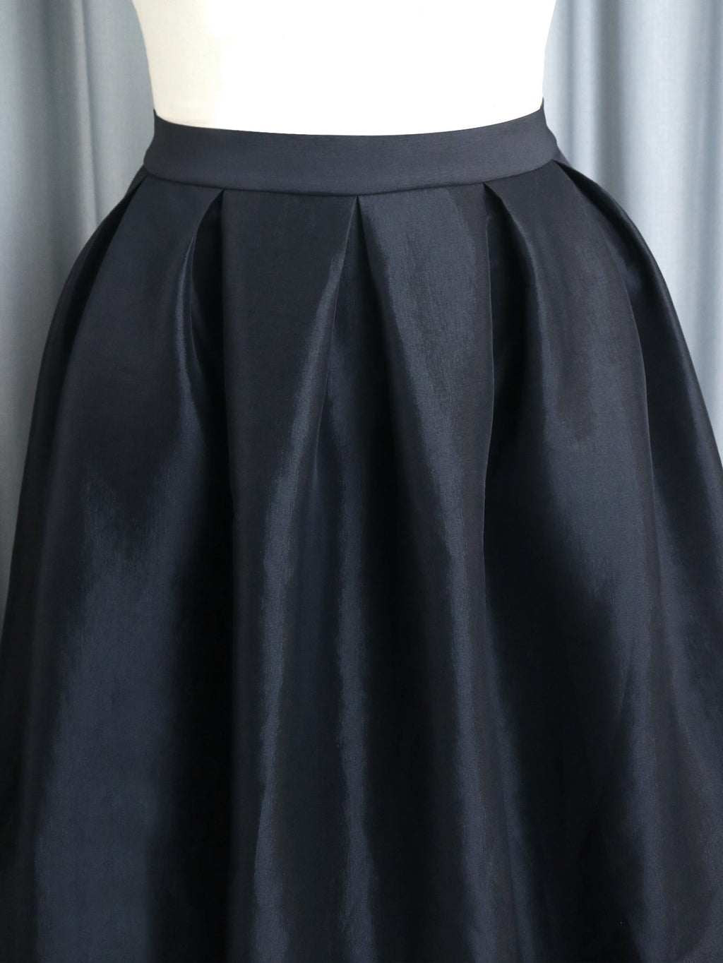 Plus Size Solid Black Ball Gown Long Skirt Woman