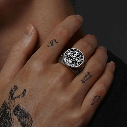 Christianartworkshop St. Benedict the Protector Ring