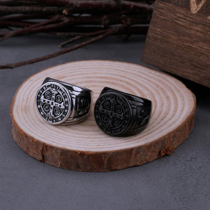 Christianartworkshop St. Benedict the Protector Ring