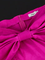 Plus Size Strapless Large Bowtie Party Mini Dress
