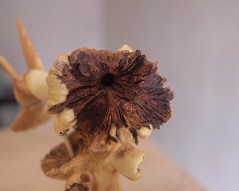 Wooden Hummingbird Couple Sculpture, Wood Carving, Bird Statue, Handmade Decor, Rustic, Unique, Housewarming, Wedding Decor, Christmas Gifts