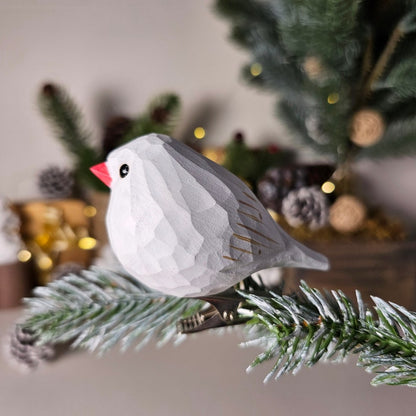 Handmade Clip-On Bird Ornaments: Colorful Christmas Tree Decorations