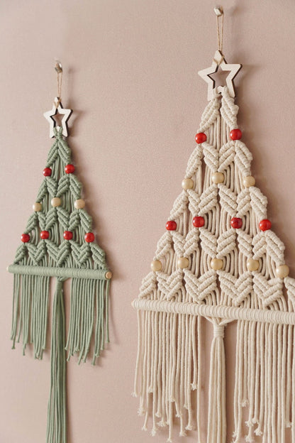 Macrame Christmas Tree, Gift For Family, Holiday Tree, Boho Holiday Gift, Christmas Presents, Unique Xmas Tree, Macrame Home Decor X64