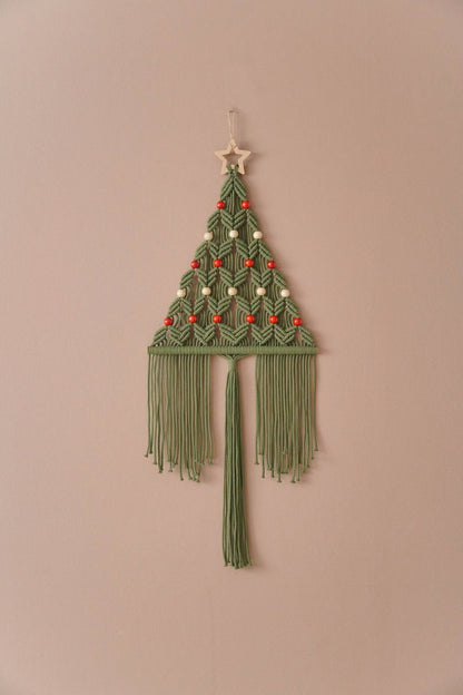 Macrame Christmas Tree, Gift For Family, Holiday Tree, Boho Holiday Gift, Christmas Presents, Unique Xmas Tree, Macrame Home Decor X64