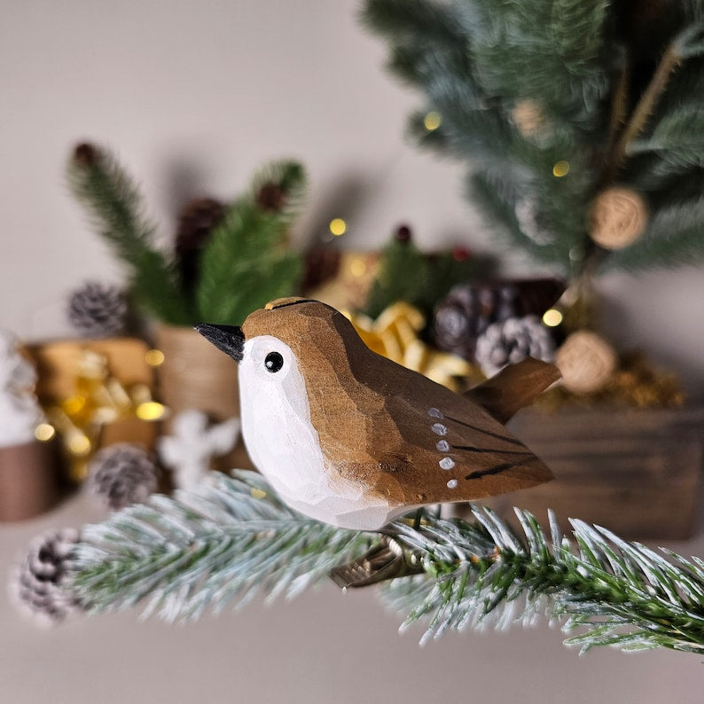 Exquisite Handcrafted Bird Ornaments for Christmas Tree - Clip-On, Colorful, and Unique Holiday Decor