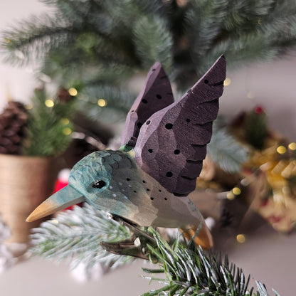 Exquisite Handcrafted Bird Ornaments for Christmas Tree - Clip-On, Colorful, and Unique Holiday Decor