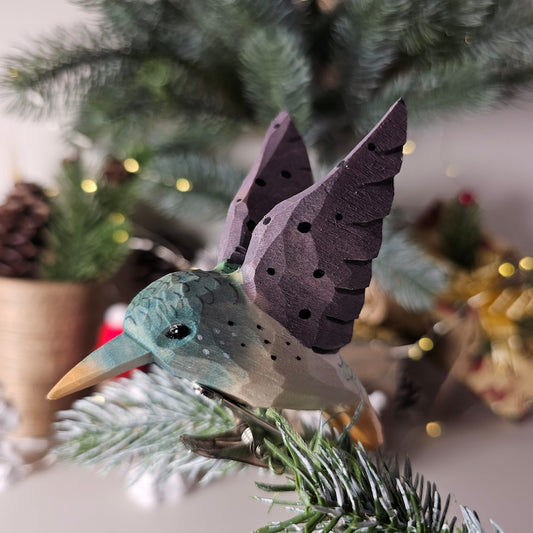Exquisite Handcrafted Bird Ornaments for Christmas Tree - Clip-On, Colorful, and Unique Holiday Decor