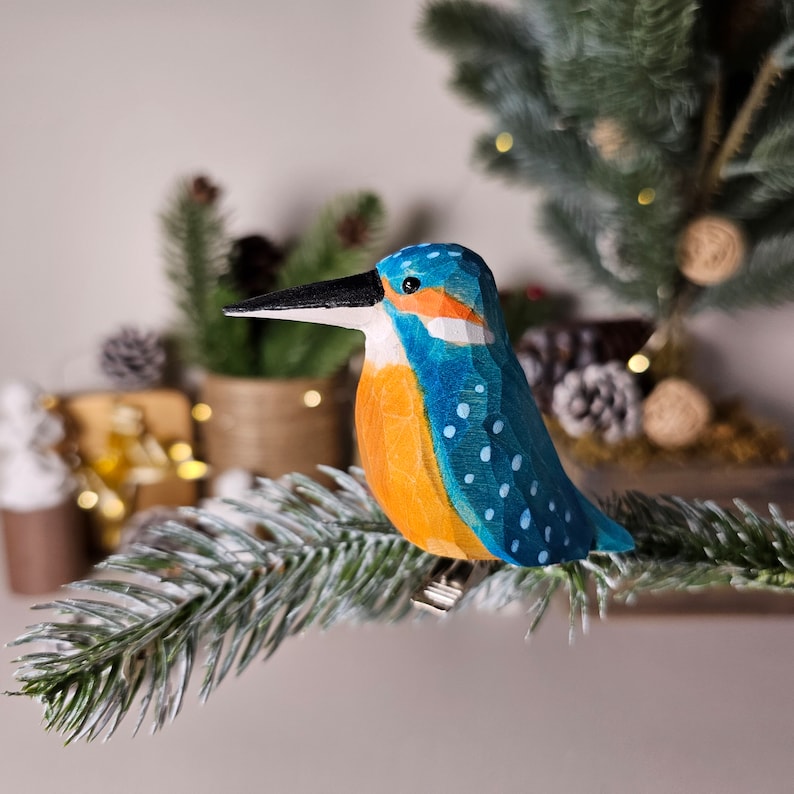 Exquisite Handcrafted Bird Ornaments for Christmas Tree - Clip-On, Colorful, and Unique Holiday Decor