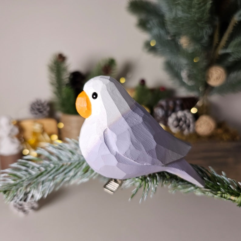 Exquisite Handcrafted Bird Ornaments for Christmas Tree - Clip-On, Colorful, and Unique Holiday Decor