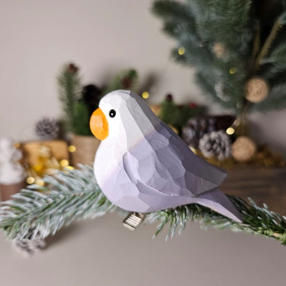 Exquisite Handcrafted Bird Ornaments for Christmas Tree - Clip-On, Colorful, and Unique Holiday Decor