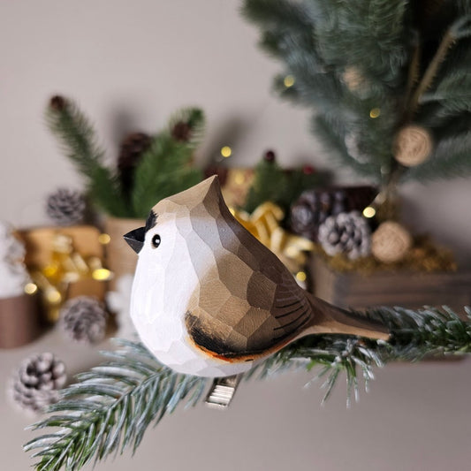 Handmade Clip-On Bird Ornaments: Colorful Christmas Tree Decorations