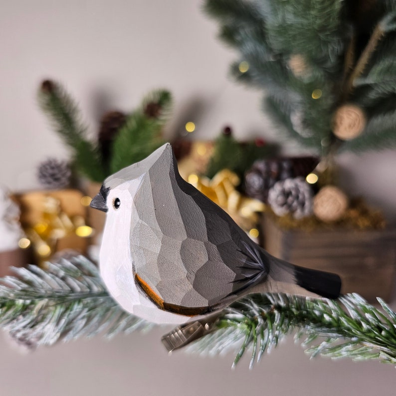 Handmade Clip-On Bird Ornaments: Colorful Christmas Tree Decorations