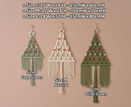 Macrame Christmas Tree, Gift For Family, Holiday Tree, Boho Holiday Gift, Christmas Presents, Unique Xmas Tree, Macrame Home Decor X64