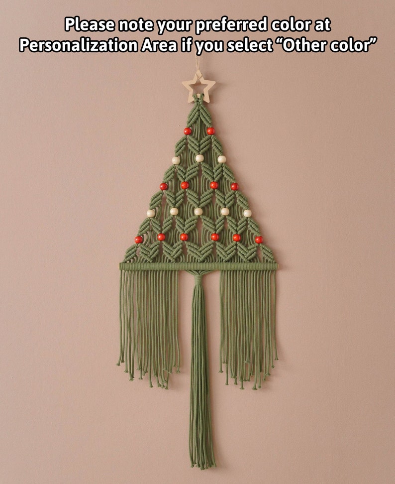 Macrame Christmas Tree, Gift For Family, Holiday Tree, Boho Holiday Gift, Christmas Presents, Unique Xmas Tree, Macrame Home Decor X64