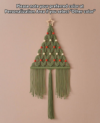 Macrame Christmas Tree, Gift For Family, Holiday Tree, Boho Holiday Gift, Christmas Presents, Unique Xmas Tree, Macrame Home Decor X64