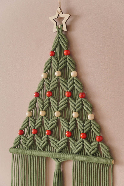 Macrame Christmas Tree, Gift For Family, Holiday Tree, Boho Holiday Gift, Christmas Presents, Unique Xmas Tree, Macrame Home Decor X64
