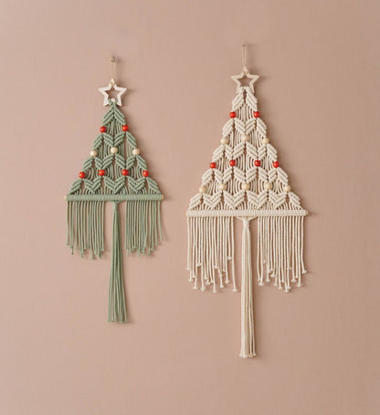 Macrame Christmas Tree, Gift For Family, Holiday Tree, Boho Holiday Gift, Christmas Presents, Unique Xmas Tree, Macrame Home Decor X64
