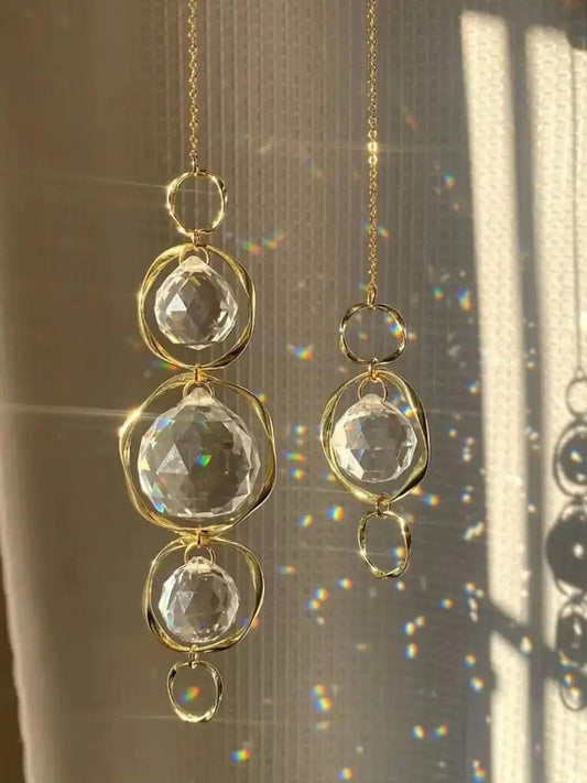 Crystal Suncatcher: Rainbow Prism, Amethyst Light Catcher