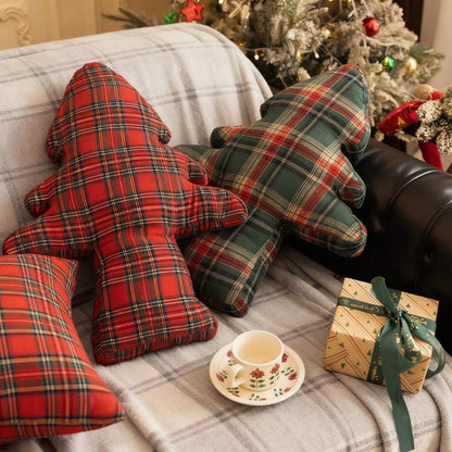Christmas Tree Shaped Pillow, Holiday Decorative Pillow, Christmas Pillow, Christmas Home Gift, Sofa Pillow