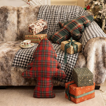 Christmas Tree Shaped Pillow, Holiday Decorative Pillow, Christmas Pillow, Christmas Home Gift, Sofa Pillow