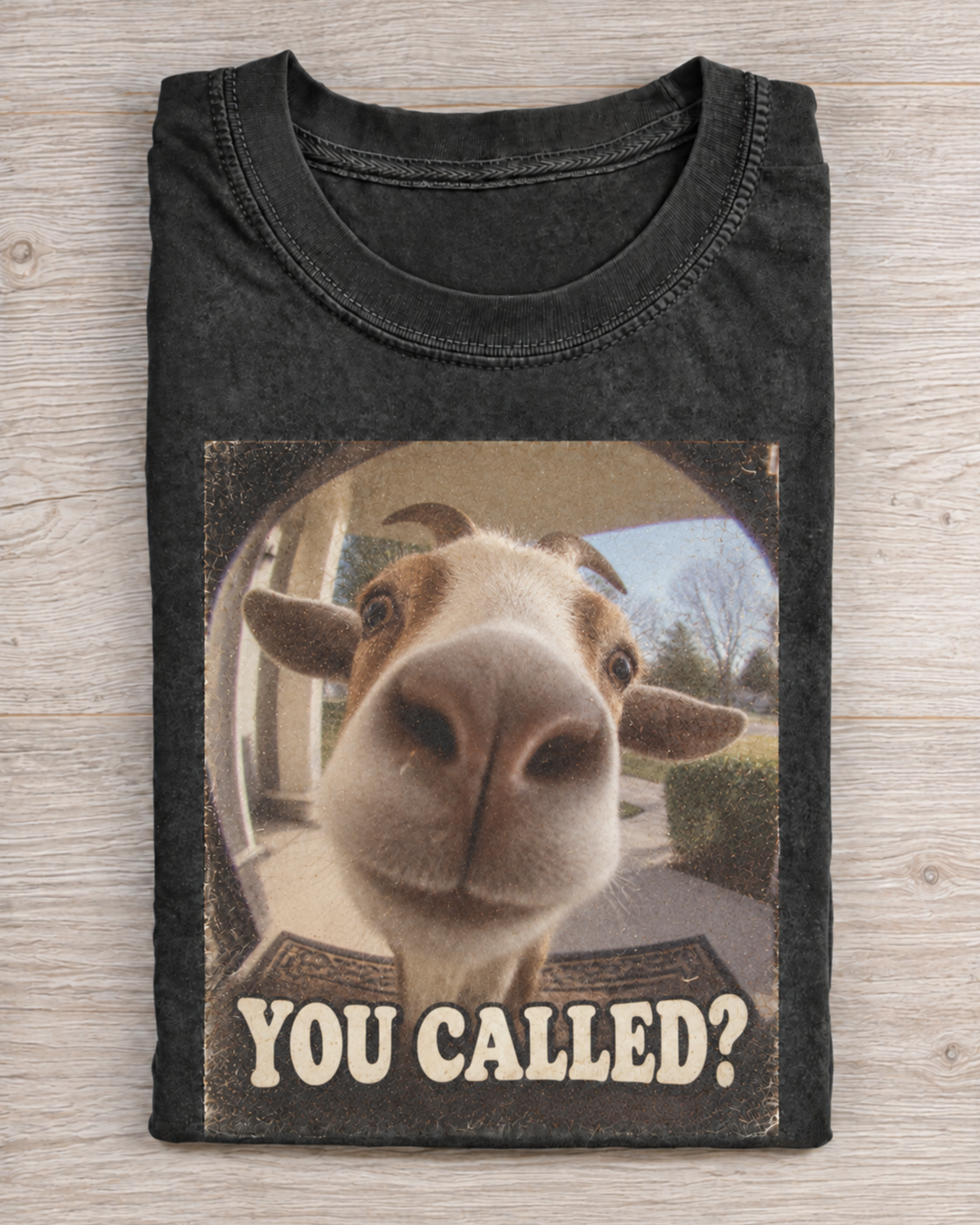 Black Washed Lamb You Called Graphic Tee