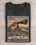 Black Washed Frog No Future Plans Graphic Tee