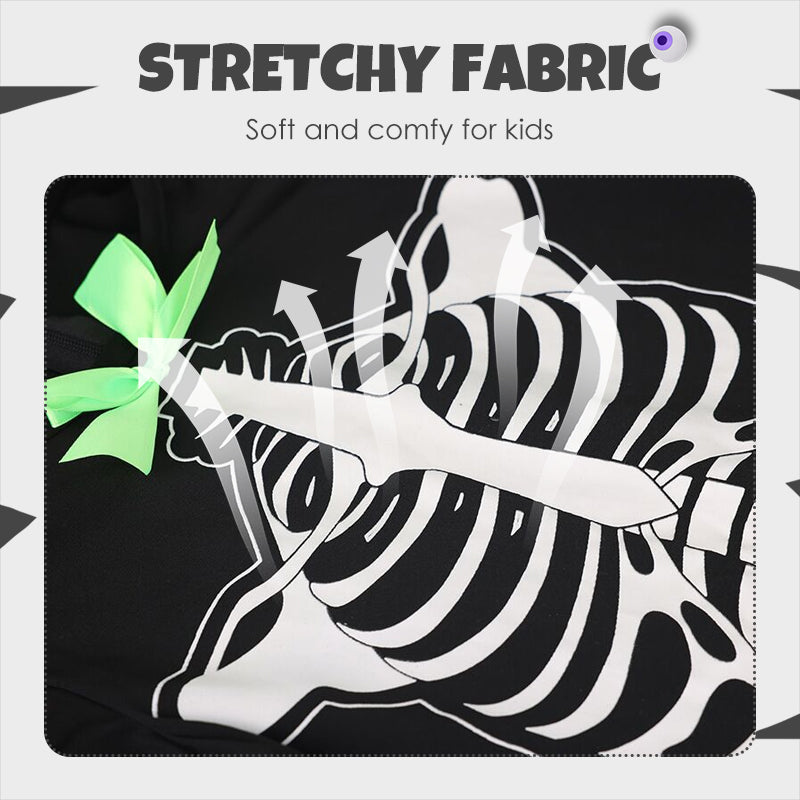 Glow-in-Dark Skeleton Costume - Full-Body LED Illusion for Halloween Parties & Cosplay Events 🎃🔦