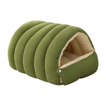 🐈Warmth Cozy Comfort  Plush Pet Cave