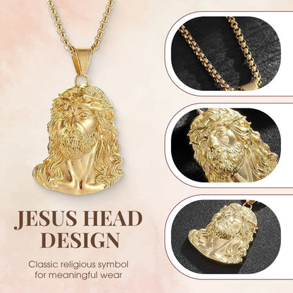 Jesus Head Pendant Necklace(Chain Not Included)