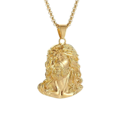 Jesus Head Pendant Necklace(Chain Not Included)