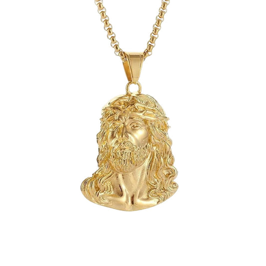 Jesus Head Pendant Necklace(Chain Not Included)