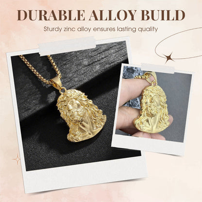 Jesus Head Pendant Necklace(Chain Not Included)