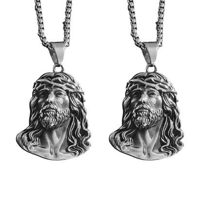 Jesus Head Pendant Necklace(Chain Not Included)