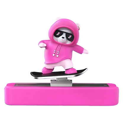 Funny Skateboarding Bear Car Ornament