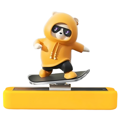 Funny Skateboarding Bear Car Ornament