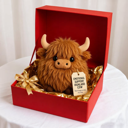 🎁Emotional Support Highland Cow Plush🎉