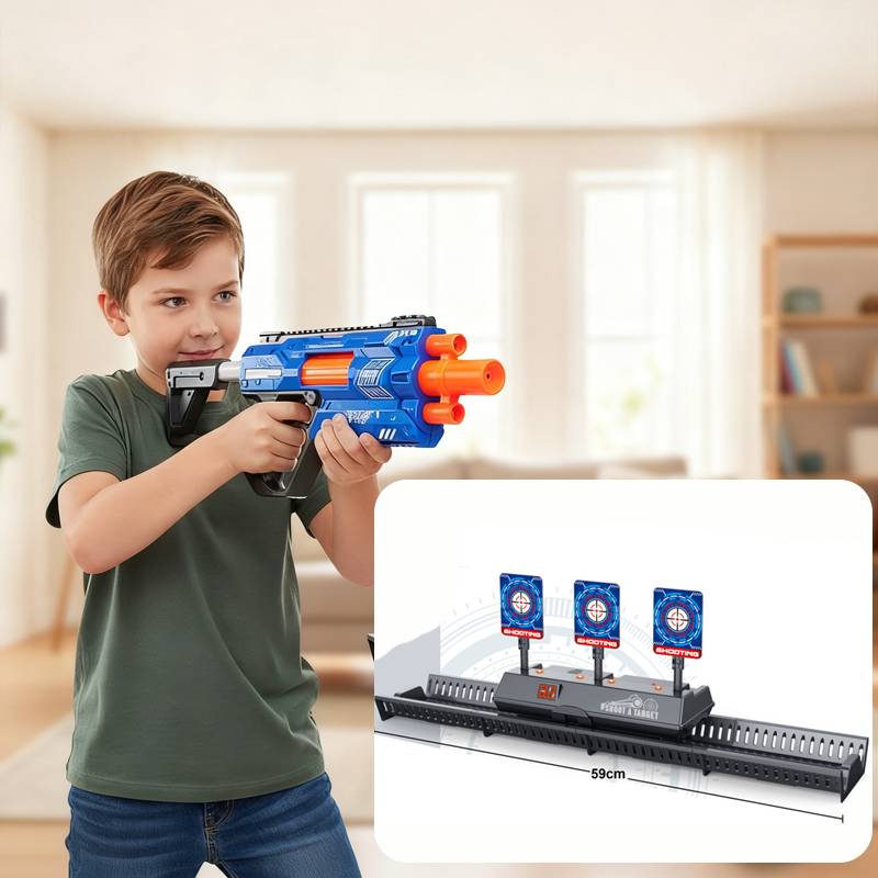 🎁Electric Auto-Reset Shooting Target Game With Moving Rail