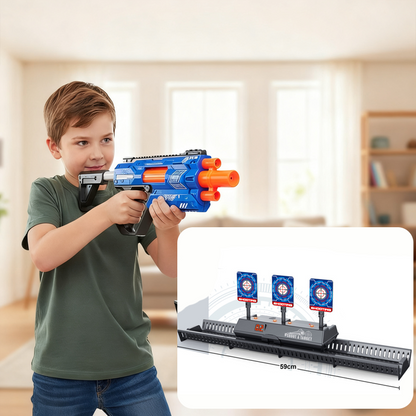 🎁Electric Auto-Reset Shooting Target Game With Moving Rail