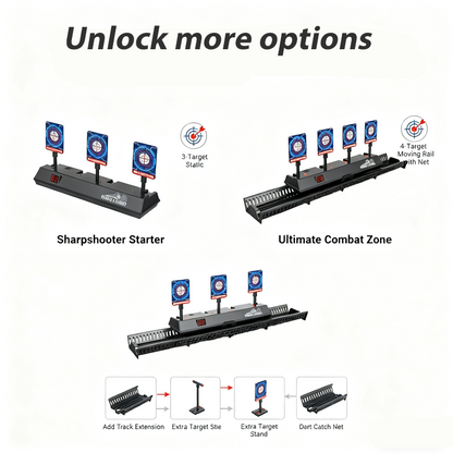 🎁Electric Auto-Reset Shooting Target Game With Moving Rail