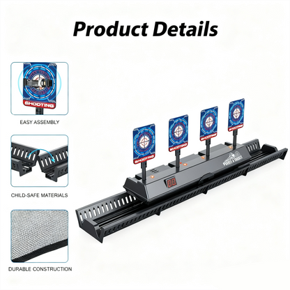 🎁Electric Auto-Reset Shooting Target Game With Moving Rail