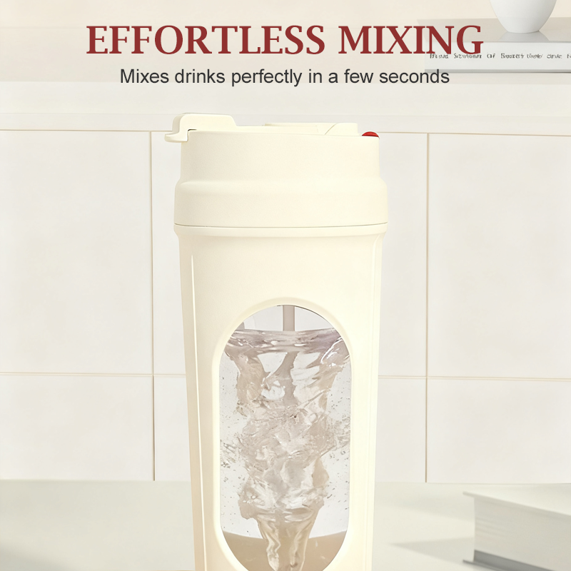 Portable Electric Self-Stirring Mug with Strap